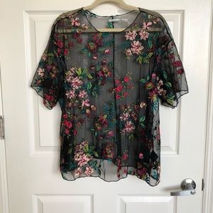 Embroidered top